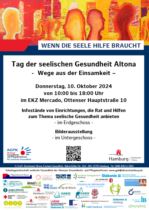 Plakat zur Veranstaltung "Tag der seelischen Gesundheit Altona"